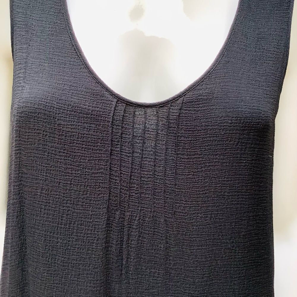 DONNA KARAN SLEEVELESS TANK DRESS BLACK 4 EUC - Picture 1 of 6